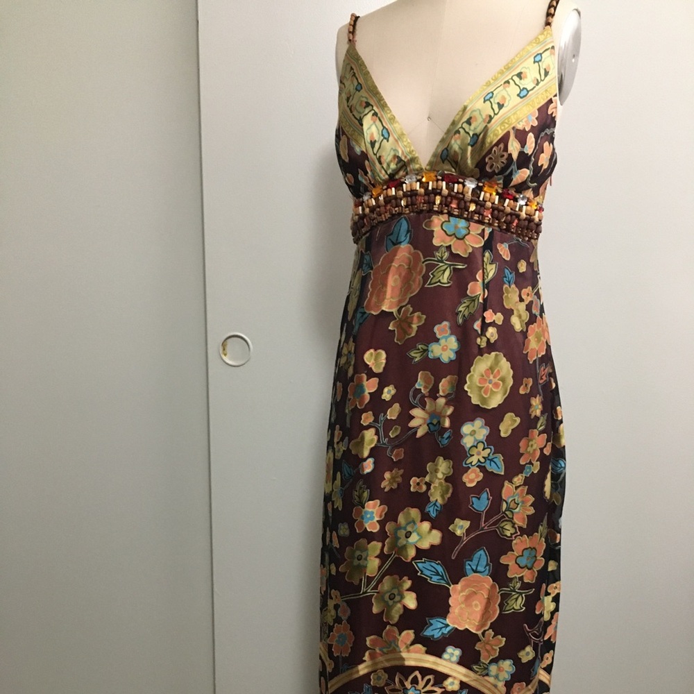 silk long dress